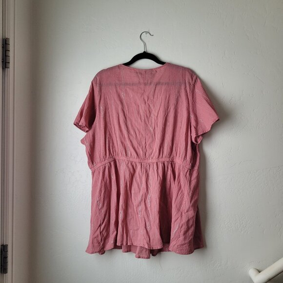 Lane Bryant Sparkle Thread V-Neck Top - Picture 8 of 8